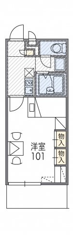 【間取り】 | レオパレスＦｏｎｄ　Ｖｉｌｌａｇｅ | 代表的な間取のため実際の間取とは異なる場合があります