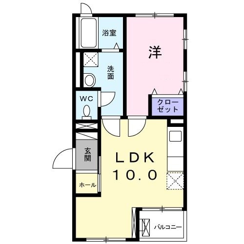 プライムヒル哲学堂の間取り|間取りです。