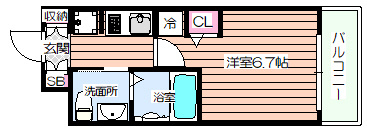 【間取り】 | エステムコート阿波座プレミアム