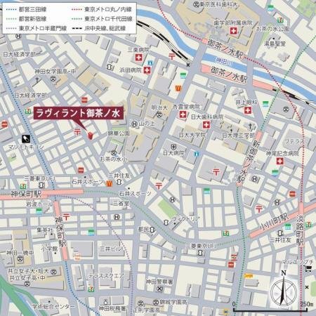 ラヴィラント御茶ノ水の地図