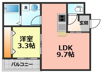 【間取り】 | LE COCON岩倉Ⅵ
