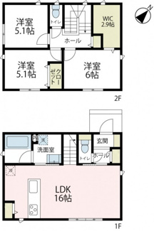 【間取り】 | 仏向町貸家　西棟 | 仏向町戸建　間取り