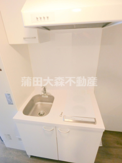 トレスコート大森山王のキッチン|2口IHシステムキッチン