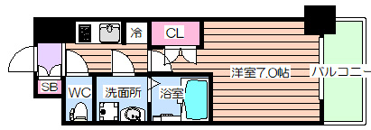 【間取り】 | ダブルスタイル福島Ⅱウィステリア