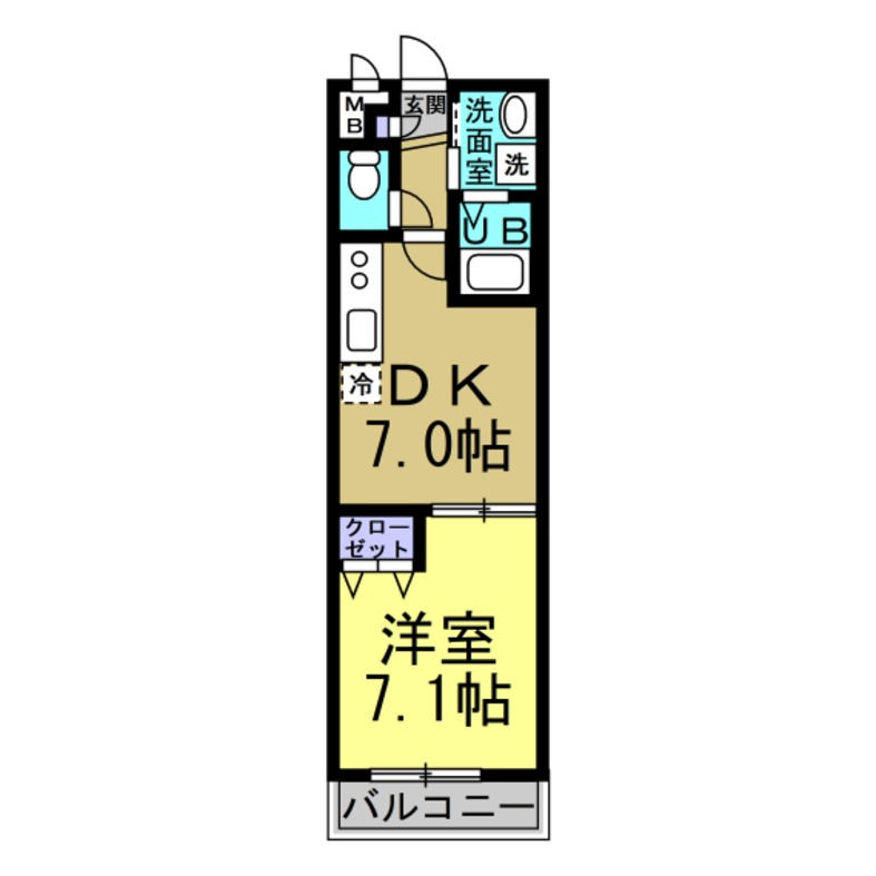 アンプルール リーブル SenⅡの間取り