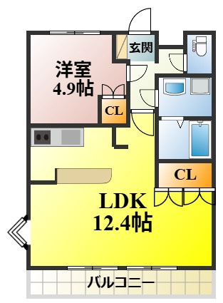 YOUコーポの間取り