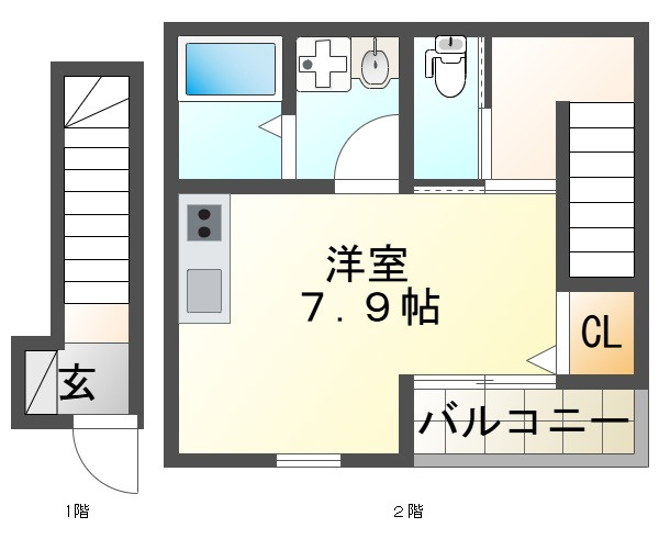 ザ・シティ福田テラスⅡの間取り