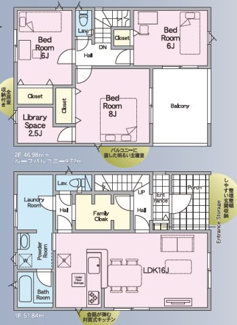 【間取り】 | 福島市北中央第3　2号棟（Z）