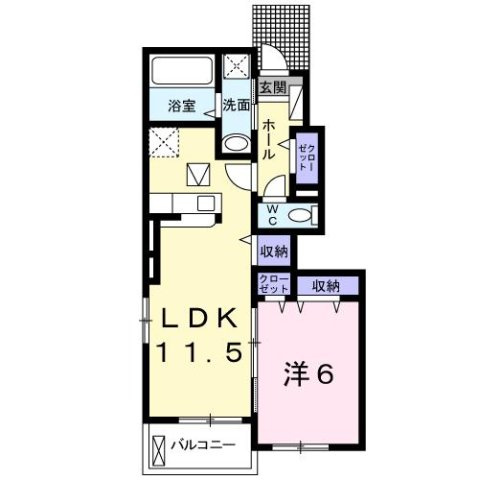 【間取り】 | ひなたⅡＡ