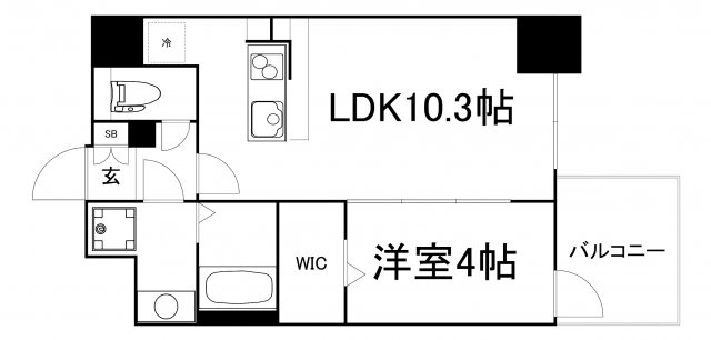 【間取り】 | La Douceur谷町（旧ミラージュパレス谷町ブライト）