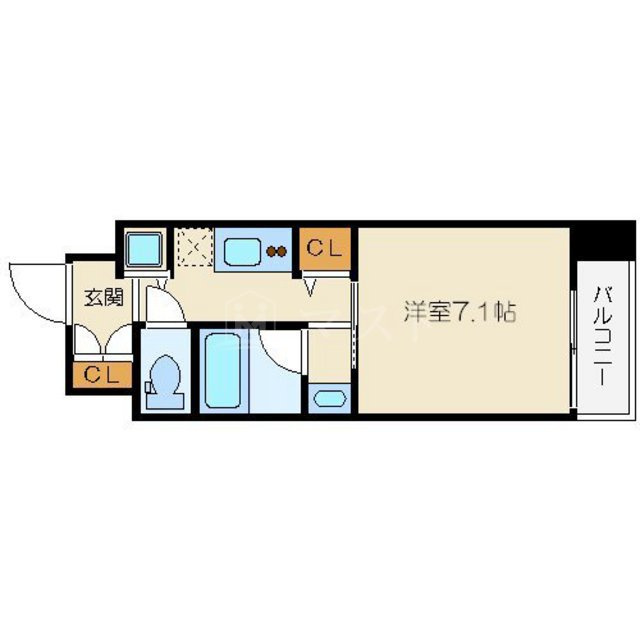 エイペックス梅田東Ⅱの間取り