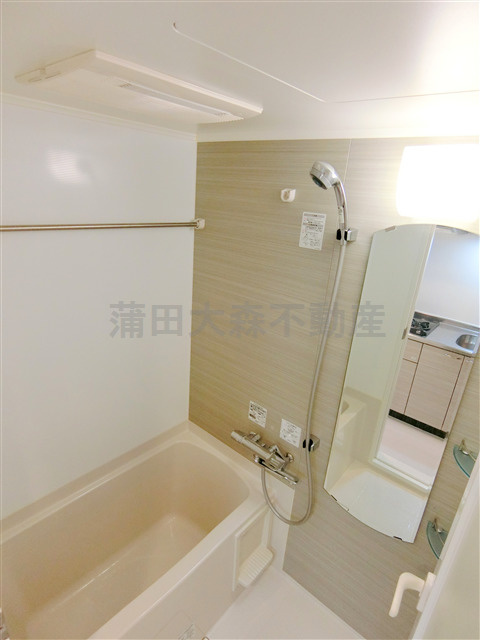 蒲田駅人気分譲賃貸マンションの浴室|浴室乾燥機付きのバスルーム　お風呂