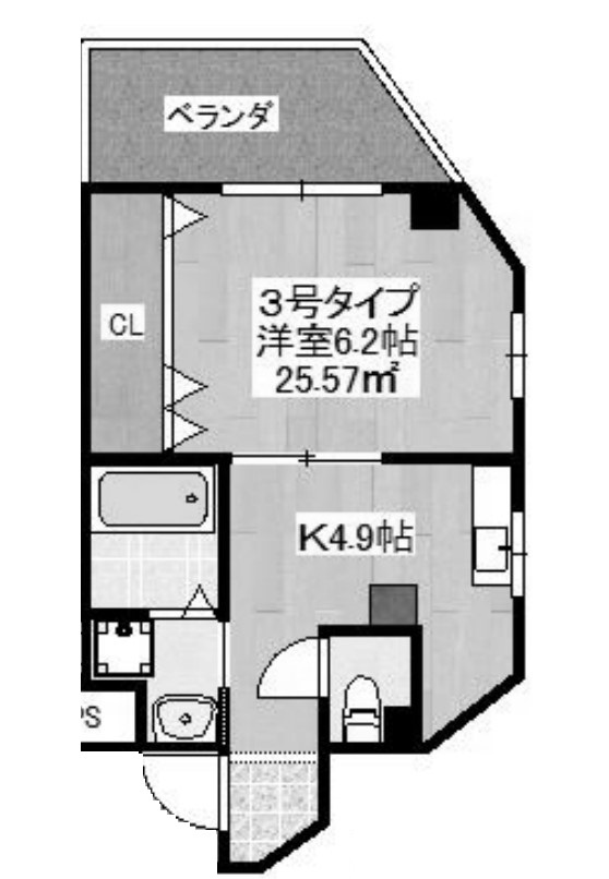 メゾンドアヴェルⅢの間取り