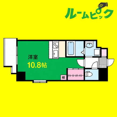 UOO MAMISORA　名古屋市賃貸　仲介手数料無料の間取り