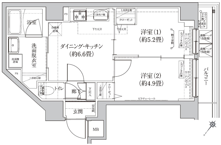 アイル　グランデ押上ノースの間取り