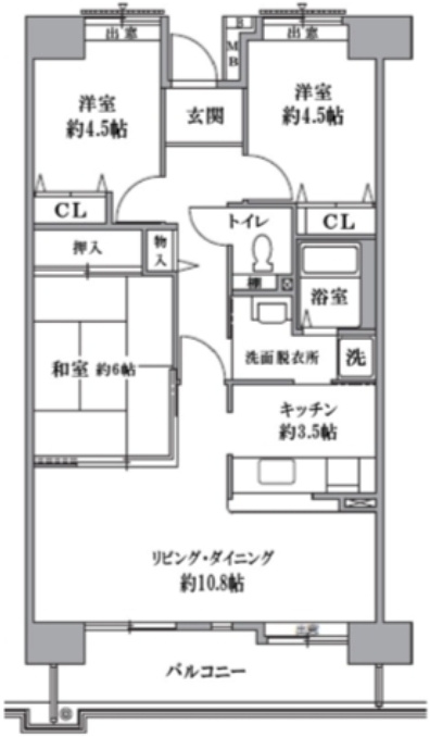 ティーズガーデン清瀬の間取り