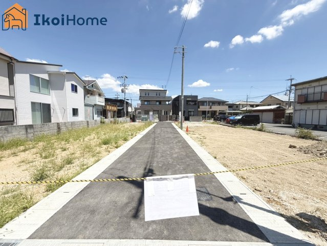 明石市大久保町大久保町3期　4号地　土地の前面道路含む現地写真|物件・当店の最寄駅まで無料送迎！最短10分で指定場所へお迎えに向かいます！まずはお問い合わせください