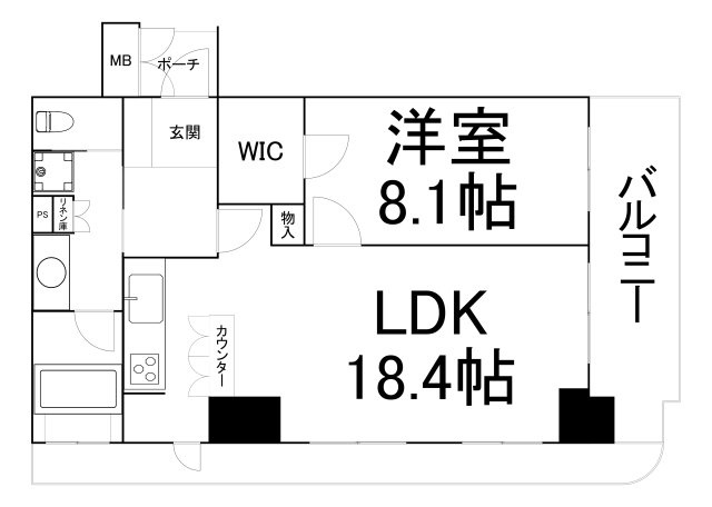 【間取り】 | リーガルタワー船場