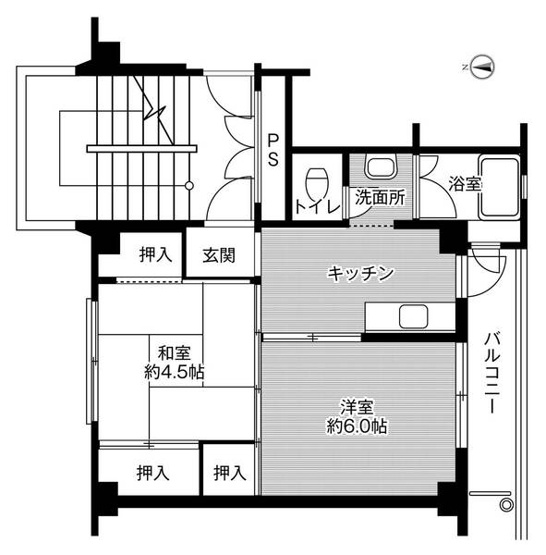 【間取り】 | ビレッジハウス仁左平1号棟