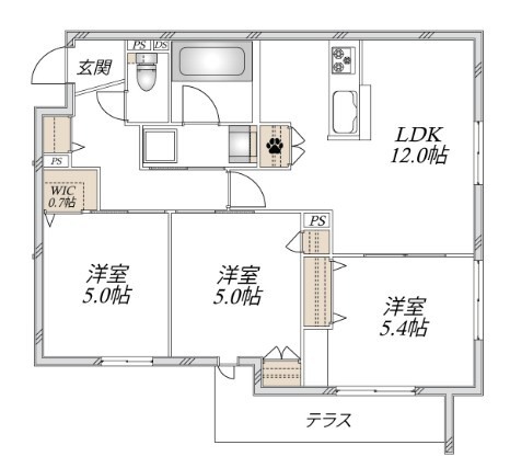 レア・オリナの間取り