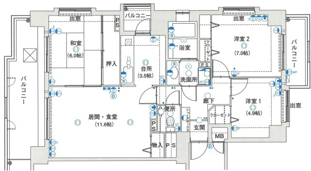 ビバシティ相生の間取り