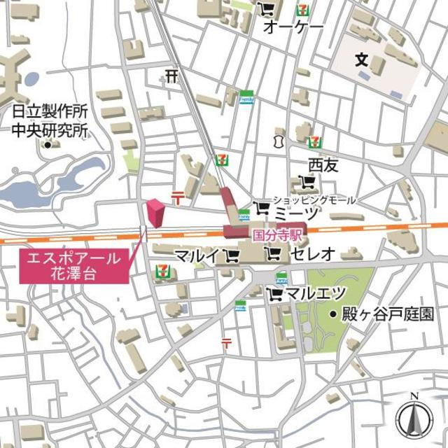 エスポアール花澤台の地図