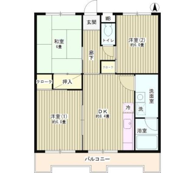 エスポアール花澤台の間取り