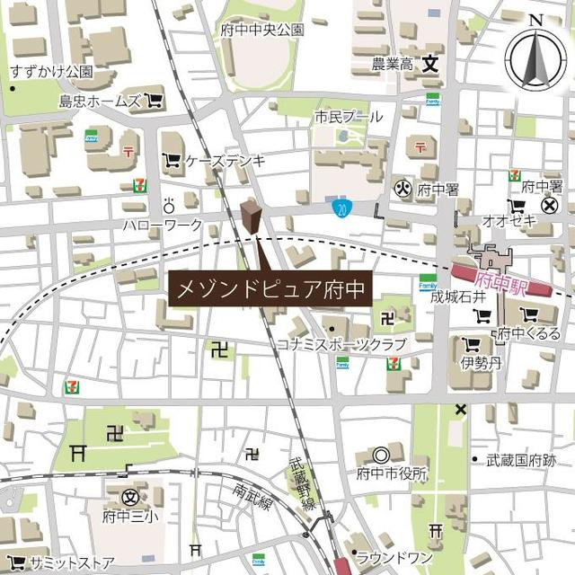 メゾン・ド・ピュア府中の地図