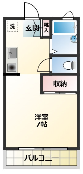 ハイツHIRO-B棟の間取り