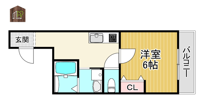 【間取り】 | フジパレス城北公園通Ⅴ番館 