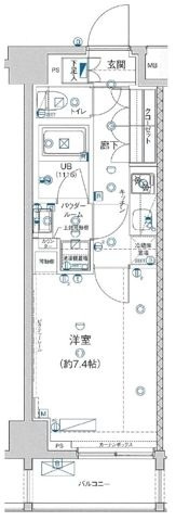 GENOVIA板橋 west green veilの間取り|間取りです。