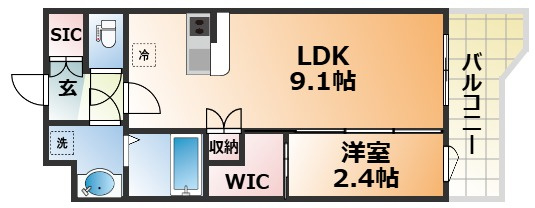 セレニテ神戸駅前アリエの間取り