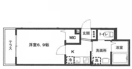 エリシアン三軒茶屋の間取り|間取りです。