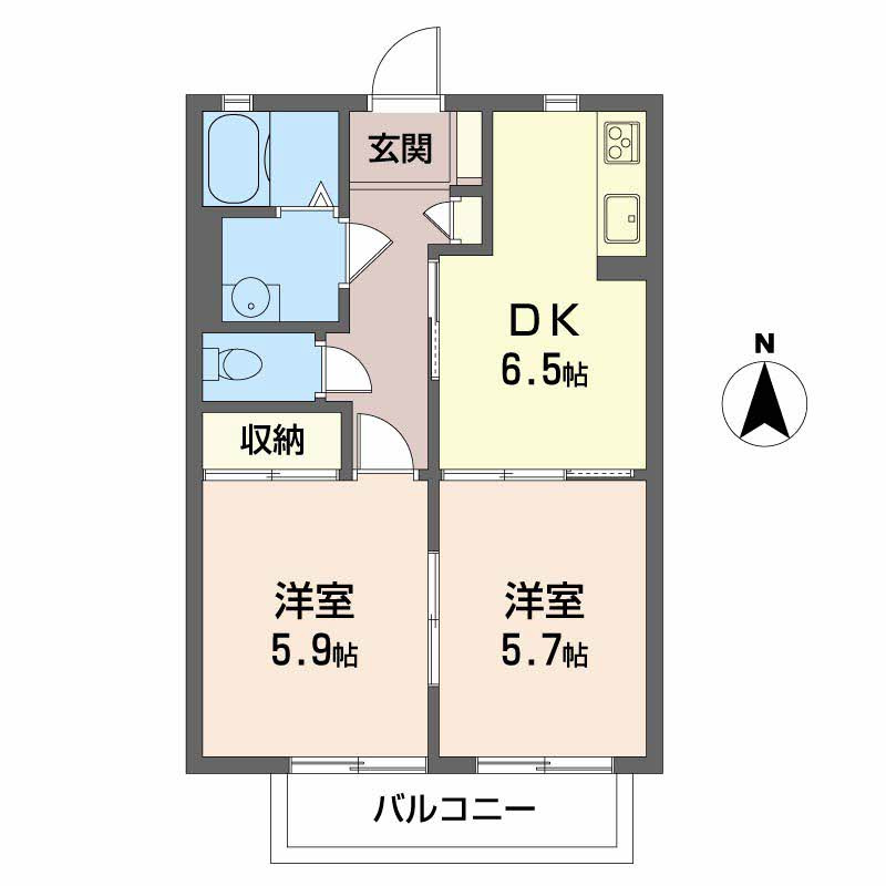 シャーメゾン ドラジェ D棟の間取り