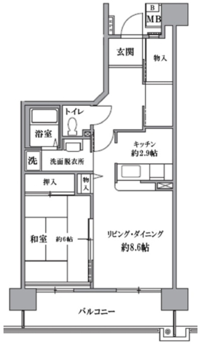 ティーズガーデン清瀬の間取り