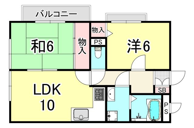 フュテュール尼崎の間取り