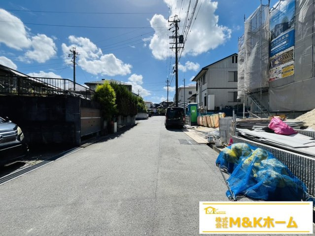 知多市南粕谷3丁目　全1棟の前面道路含む現地写真|R8.8.7撮影　前道6ｍ！