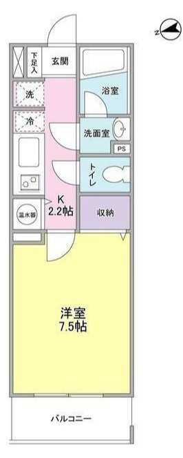 ベルク城山弐番館の間取り