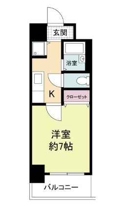 グラマシー心斎橋東の間取り
