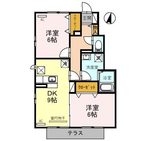 エトワールＮＩＩＺＡの間取り