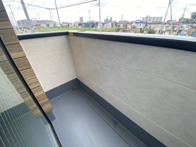 所沢市上安松13期のバルコニー
