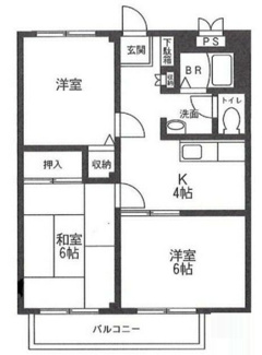 【間取り】 | ＳＴメゾン相模原 | 間取りです。