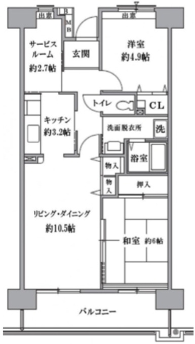 ティーズガーデン清瀬の間取り