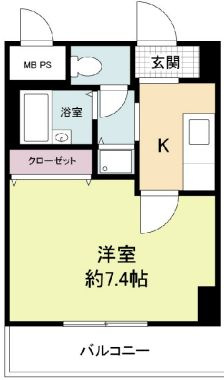 グラマシー心斎橋東の間取り