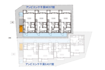 【区画図】 | アンビエンテ千葉WEST館