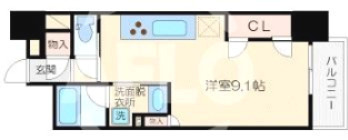KDX堺筋本町レジデンスの間取り|KDX堺筋本町レジデンス　開放感ある間取り