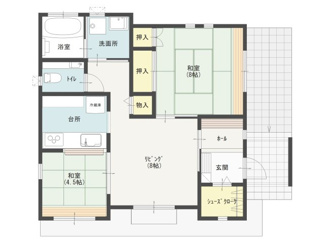 【間取り】 | 福島市堀川町　中古住宅（Z）