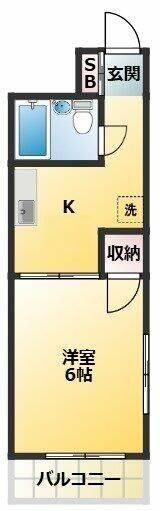 メゾンクレールの間取り|間取りです。