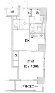 【間取り】 | メイクスデザイン茅場町 | 間取りです。