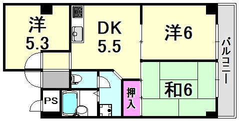アネックス武庫之荘(武庫之荘2丁目)の間取り